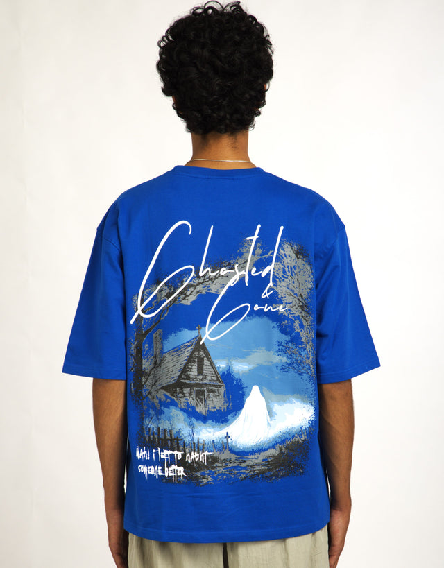 BLUE GHOSTED T-SHIRT