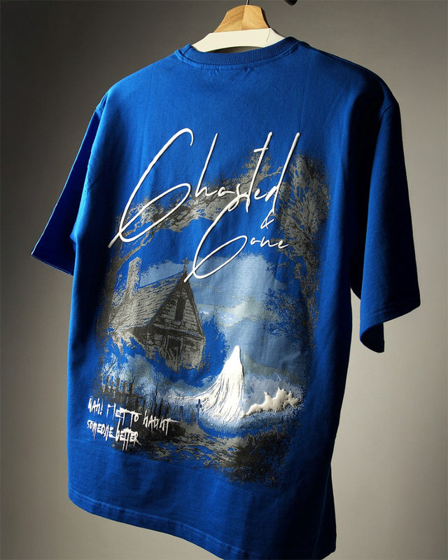 BLUE GHOSTED T-SHIRT