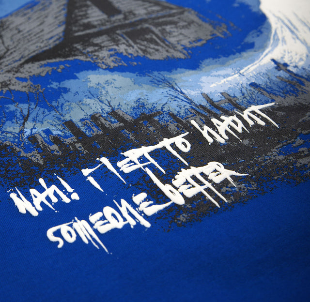 BLUE GHOSTED T-SHIRT