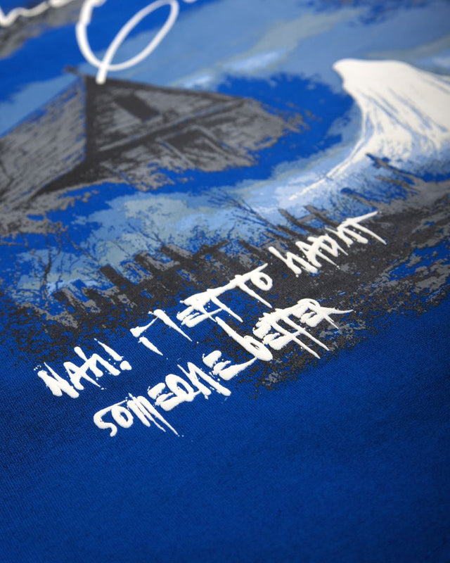 BLUE GHOSTED T-SHIRT