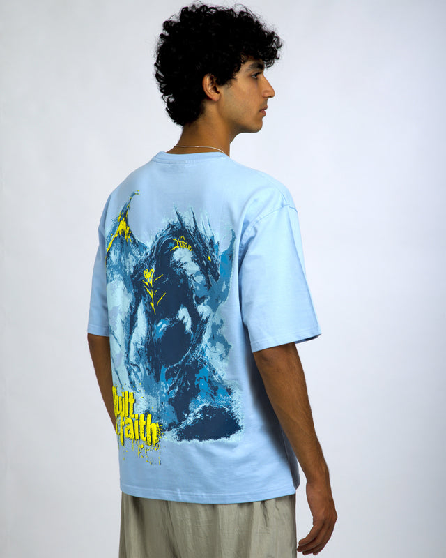 SKY BLUE DRAGON T-SHIRT