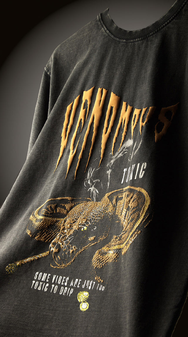 ACID WASH VENOMOUS T-SHIRT
