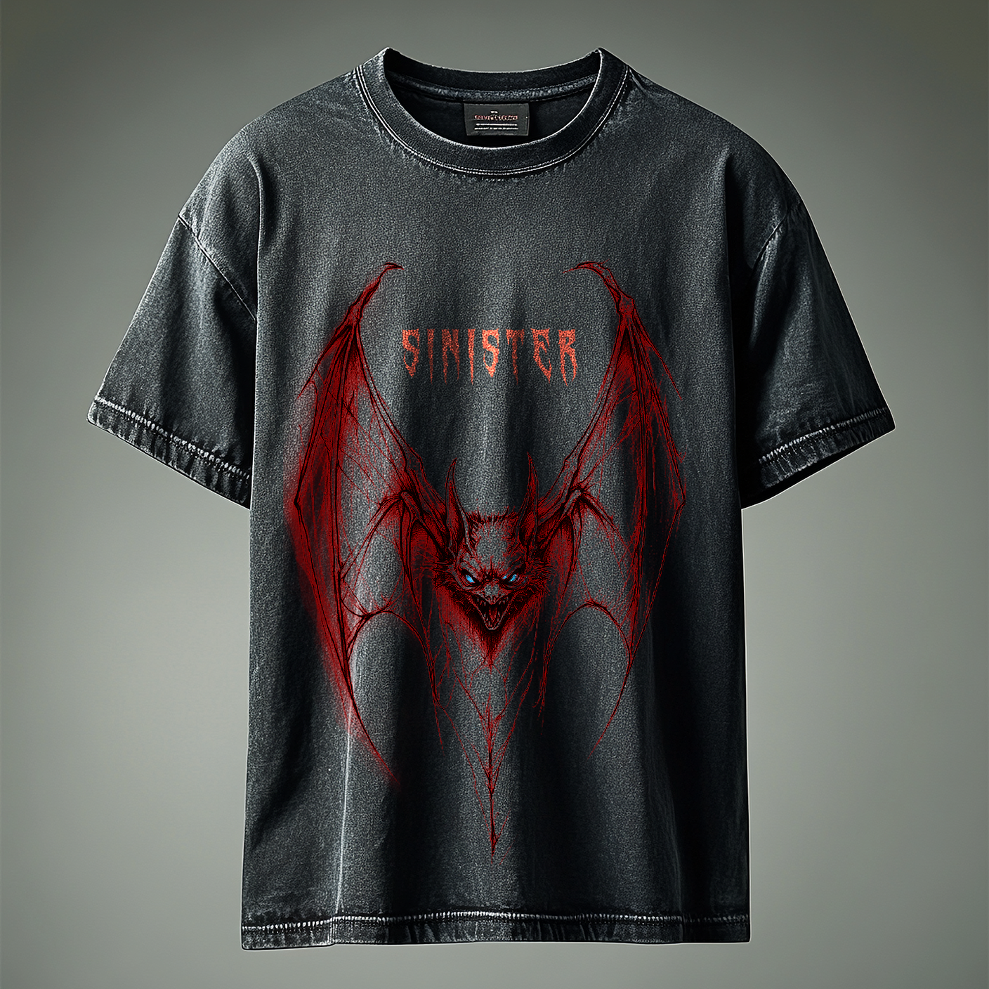 SINISTER - Acid Wash Oversized T-shirt