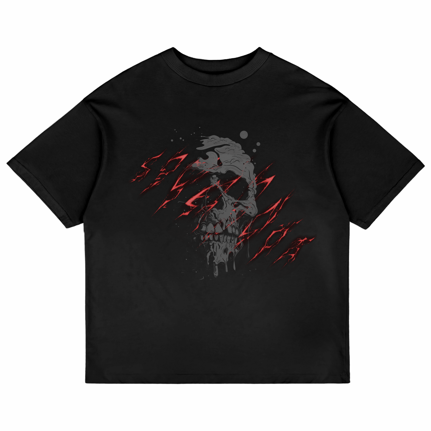 Skull Buzz Oversized T-shirt (Black)