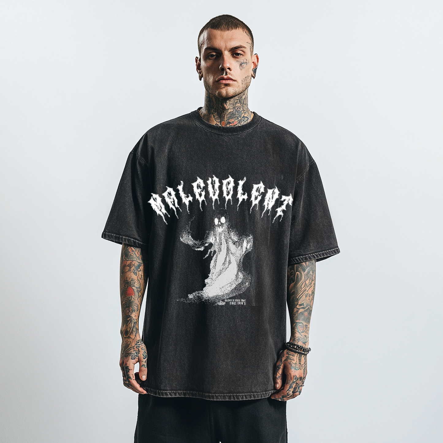 Ghost - Acid Wash Oversized T-shirt